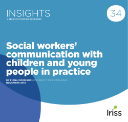 Social workers` communication with children and young