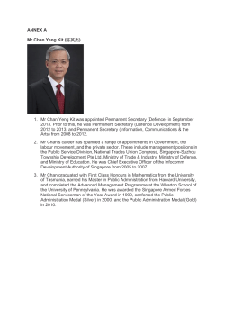 ANNEX A Mr Chan Yeng Kit