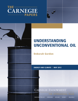 UNDERSTANDING UNCONVENTIONAL OIL