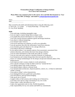 Permaculture Design Certification at Omega Institute Pre