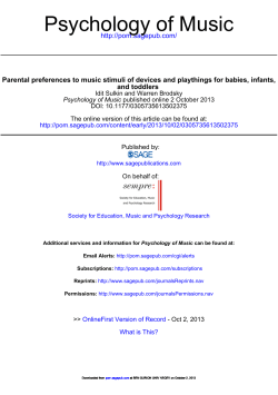 Psychology of Music
