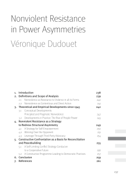 Nonviolent Resistance in Power Asymmetries