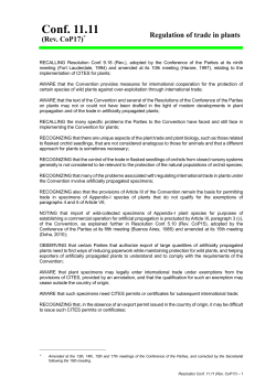 CITES Resolution Conf. 11.11 (Rev. CoP15)