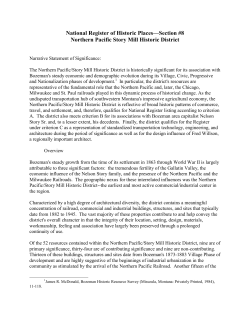 National Register of Historic Places&mdash;Section #8 Northern Pacific