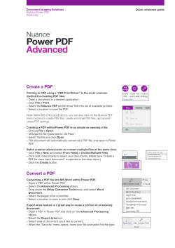 Power PDF Advanced - Nuance Sales Tools