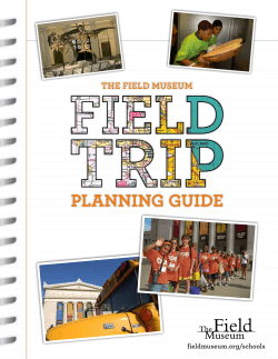 Field Trip Planning Guide