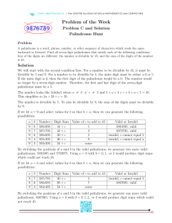 Problem of the Week - Sino Canada School