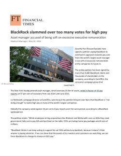 BlackRock slammed over too many votes for high pay