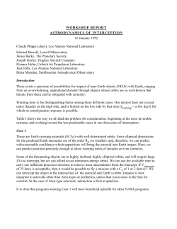 Astrodynamics of Interception