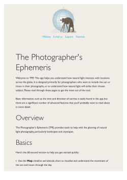 The Photographer`s Ephemeris