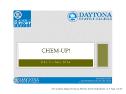 CHEM-UP! - Daytona State College