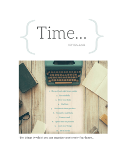 -Ten things by which you can organize your twenty