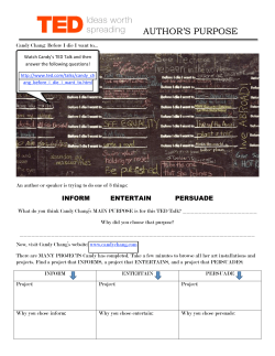 AUTHOR`S PURPOSE - Warren County Schools