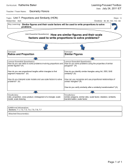 How are similar figures and their scale factors used to write