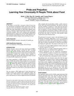 Pride and prejudice: learning how chronically ill people think about