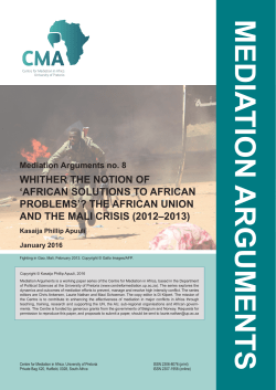 Mediation Arguments no. 8