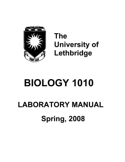 Lab Manual - U of L Class Index