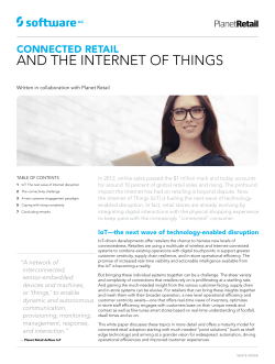 Connected Retail and the Internet of Things