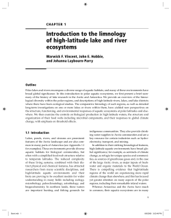 Introduction to the limnology of high