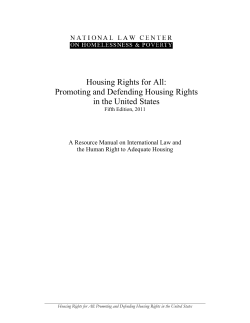 Housing Rights for All: Promoting and Defending Housing Rights in