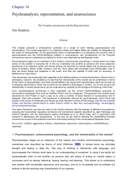 Psychoanalysis, representation, and neuroscience