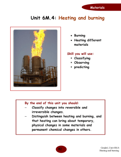 Heating and burning