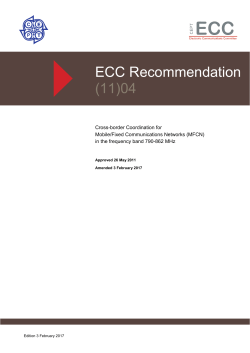 ECC Rec(11)04 - ECO Documentation Database