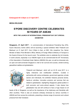 s`pore discovery centre celebrates 50years of asean