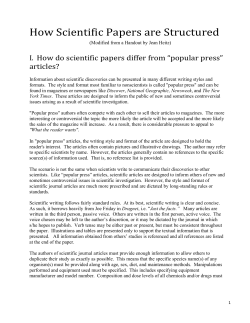 How$Scientific$Papers$are$Structured$
