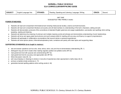 Grade 2 Curriculum Maps/Pacing Guides