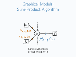Graphical Models: Sum