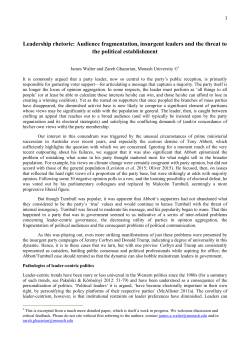 Leadership rhetoric: Audience fragmentation, insurgent leaders and