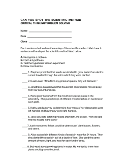 can you spot the scientific method