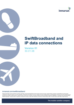 SwiftBroadband and IP data connections