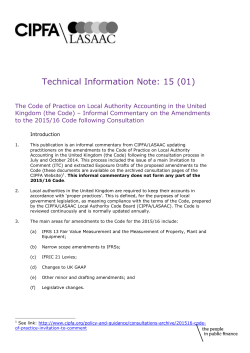 Technical Information Note: 15 (01)