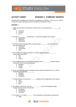 activity sheet episode 3: company growth