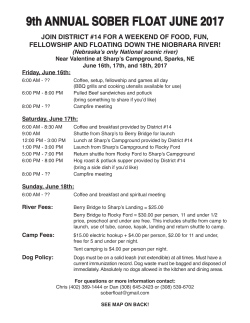 9th ANNUAL SOBER FLOAT JUNE 2017 - Area 76