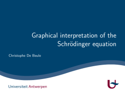 Graphical interpretation of the Schr&ouml;dinger equation