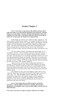 Exodus Chapter 1 - Creation Instruction Association