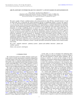 ARE PLANETARY SYSTEMS FILLED TO CAPACITY? A STUDY