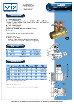 Description Part List Dimensions