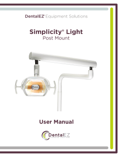 Simplicity Light Post Mount Manual