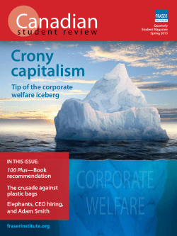 Canadian Student Review: Spring 2013