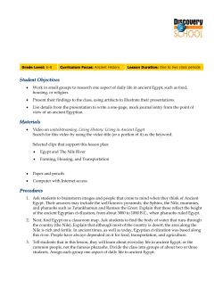 Student Objectives Materials Procedures
