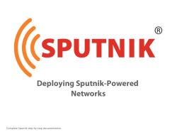 Manual PDF - Sputnik Documentation