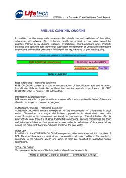 free and combined chlorine
