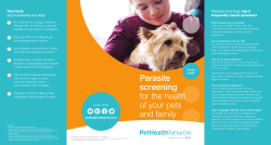 Parasite screening for the health of your pets and family
