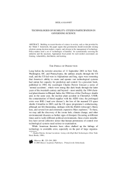 TECHNOLOGIES OF HUMILITY