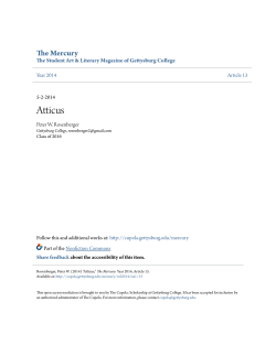 Atticus - The Cupola: Scholarship at Gettysburg College