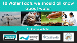 10 Water Facts we should all know